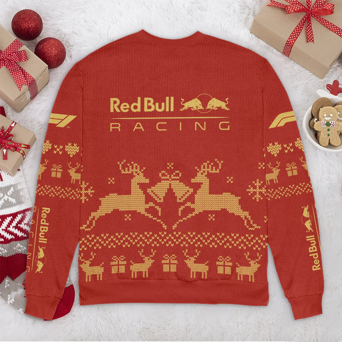 Festive Christmas Red Bull Racing Formula 1 - Ugly Sweater BLVAF1220925A6RBR - Image 6