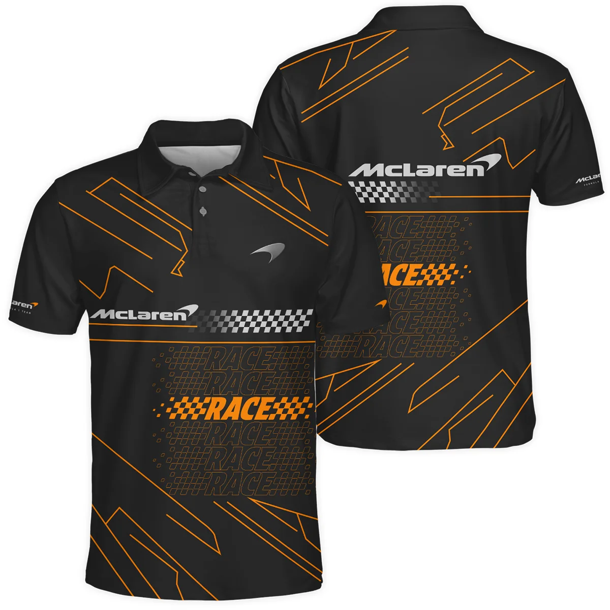 For Racing Fans McLaren F1 - Polo Shirt BLMCL191025A1PL - Race Day Design