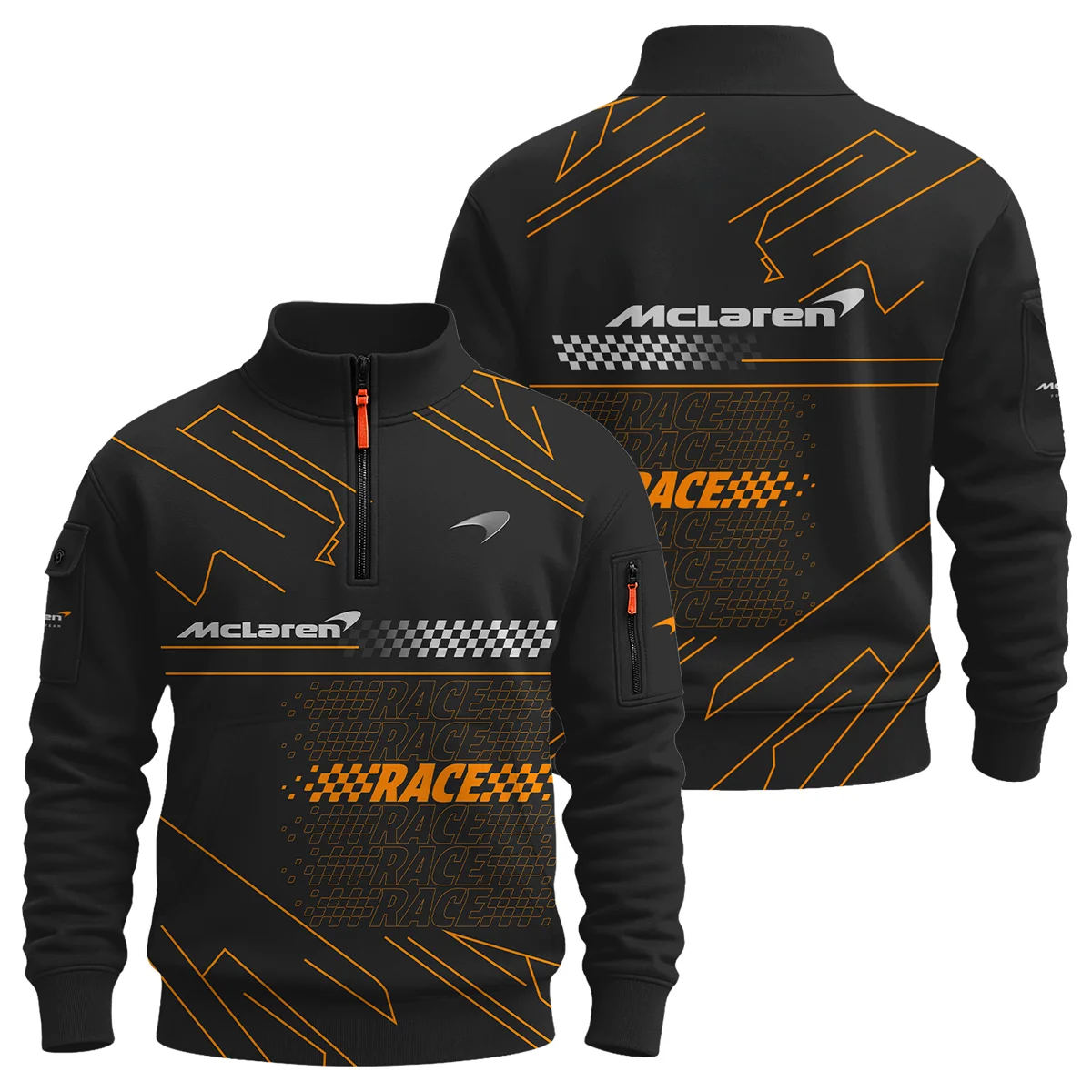 For Racing Fans McLaren F1 - Sweatshirt Zipper BLMCL191025A1SHZ - Motorsport Apparel
