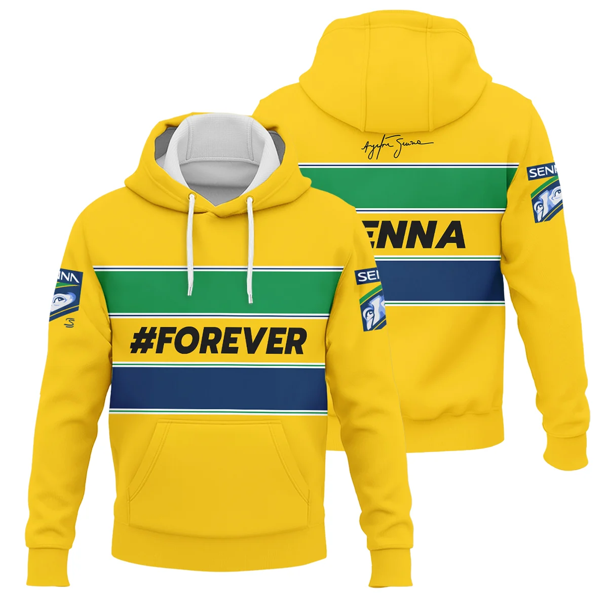 Forever Senna Formula One Hoodie BLF1190525A1HD - Pit Lane Clothing