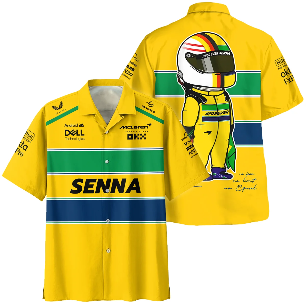 Forever Senna McLaren F1 Hawaiian Shirt BLF13625A3HW - Pit Lane Clothing