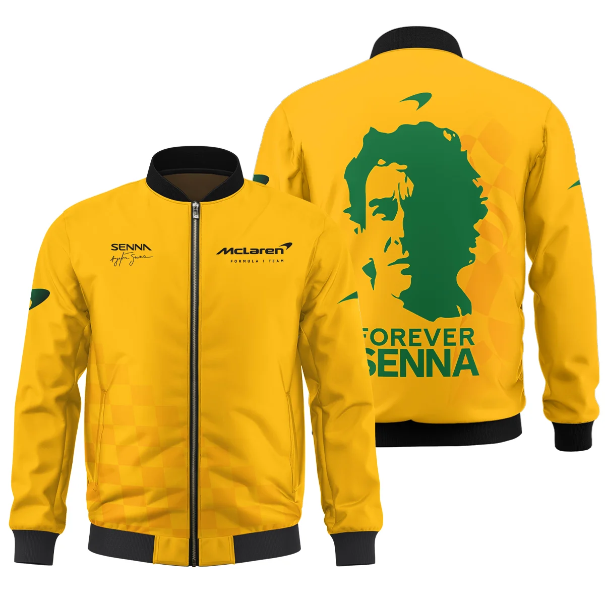 Forever Senna McLaren Formula One Bomber BLF1190525A3BB - Formula Racing Apparel