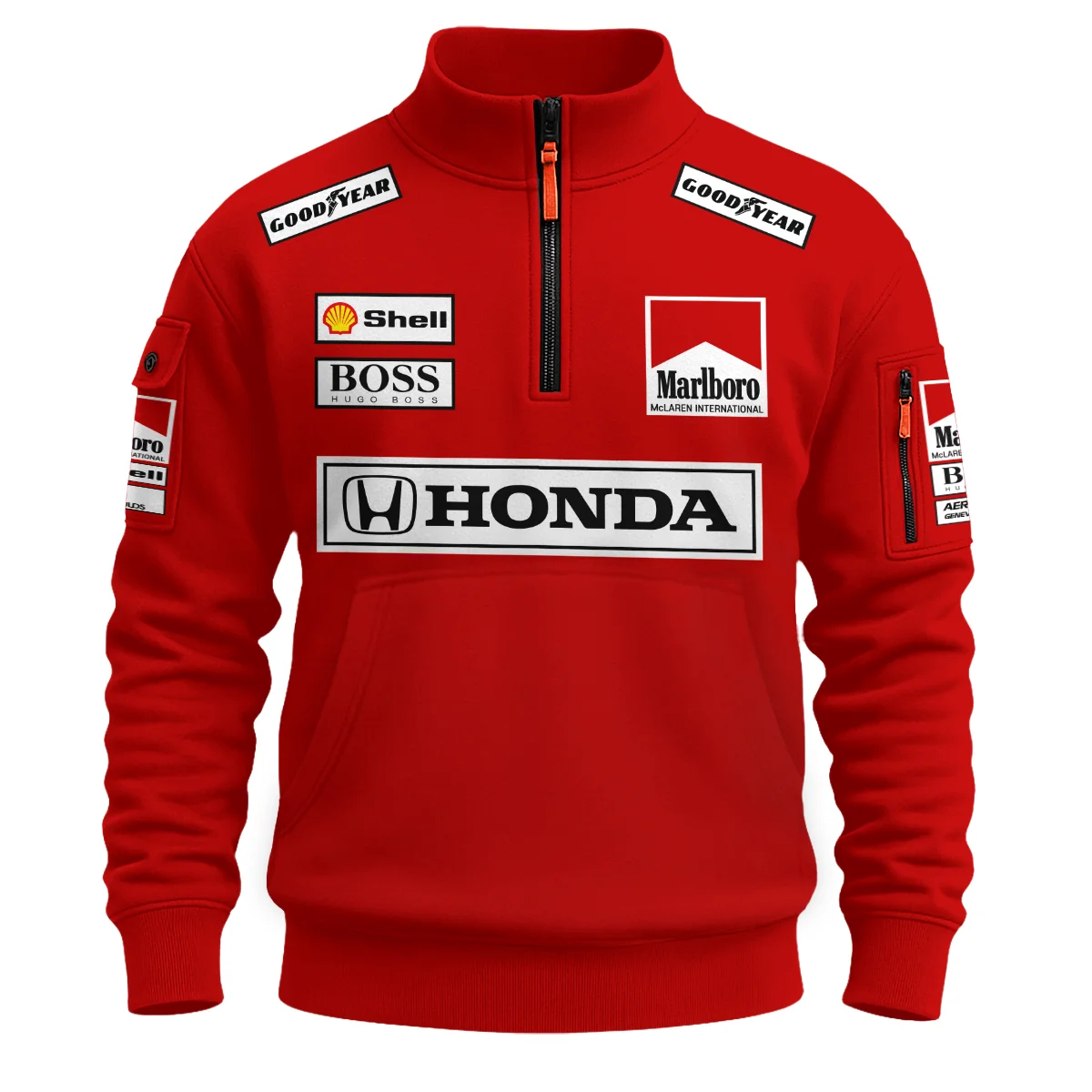 Alternative view of Gerhard Berger McLaren F1 Teamwear Sweatshirt Zipper BLGB261025A2SHZ - Motorsport Apparel