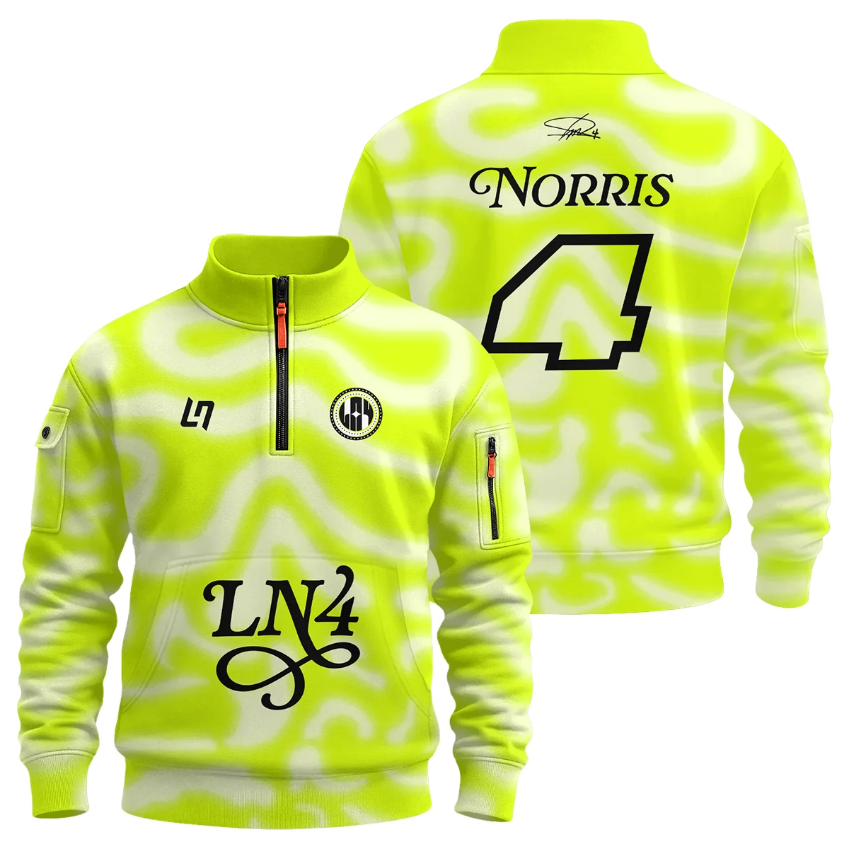 Grandstand '25 Lando Norris Sweatshirt Zipper BLNR14925A6SHZ - F1 Fan Gear