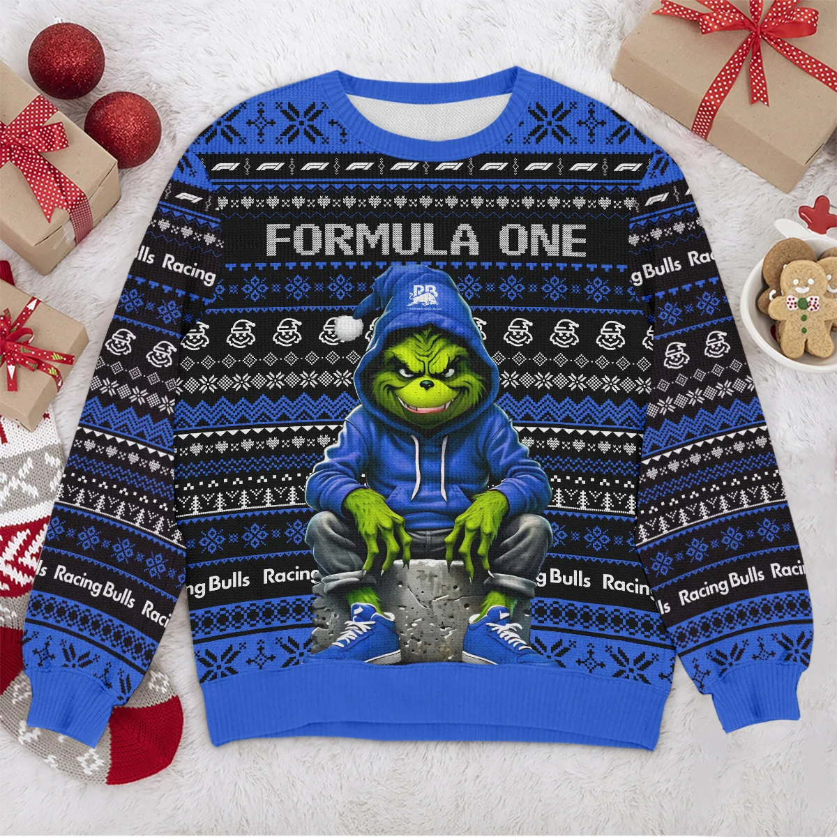 Grinch x Racing Bulls Formula 1 - Ugly Sweater BLVAF1220925A18RAC - Image 4