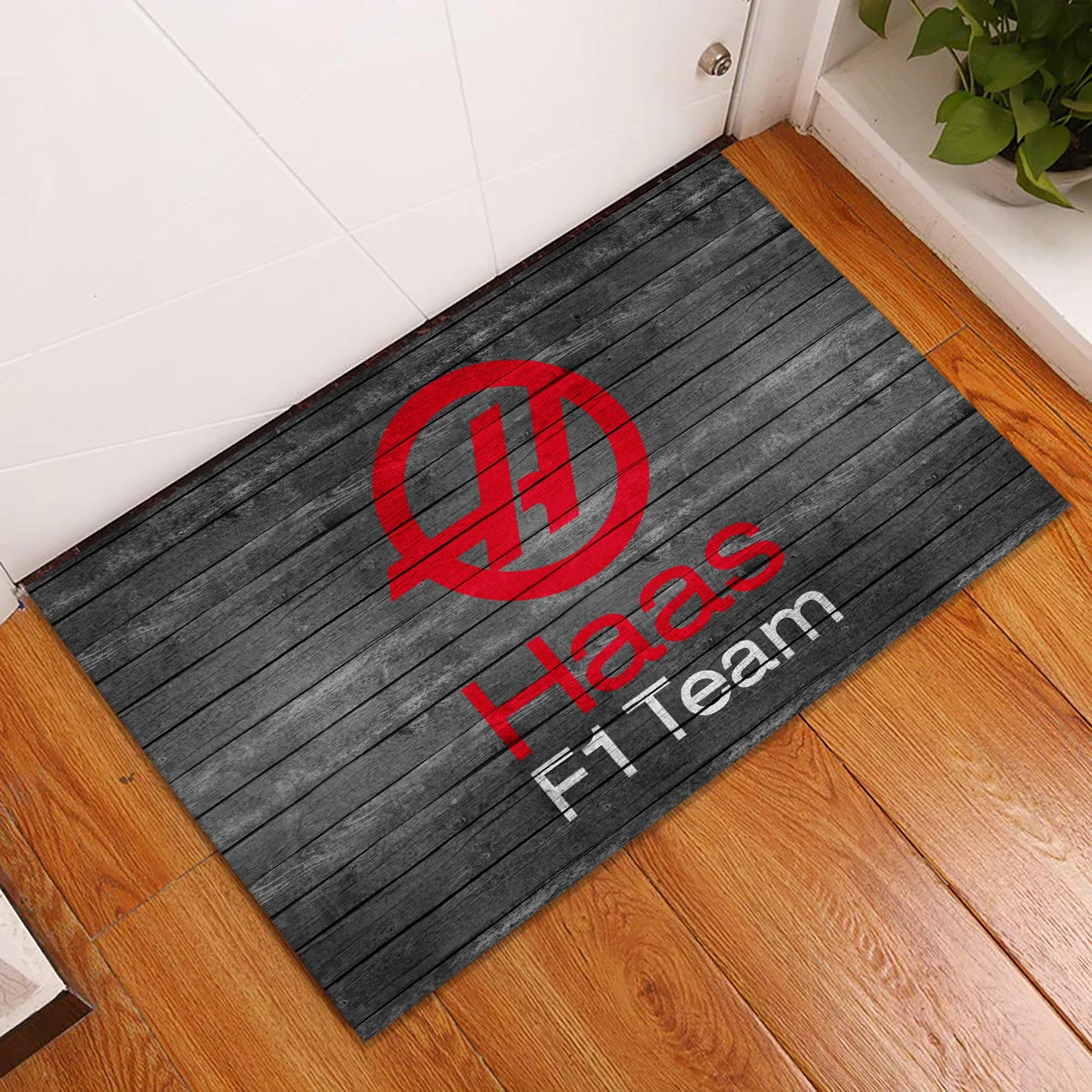 Haas F1 Rubber Base Doormat - All Over Print BLF1139A10HAAS - Image 2