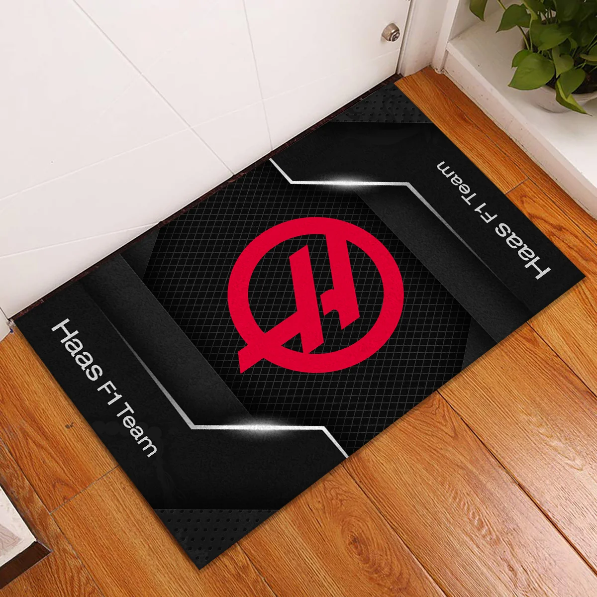 Haas F1 Rubber Base Doormat - All Over Print BLF1139A7HAAS - Image 2