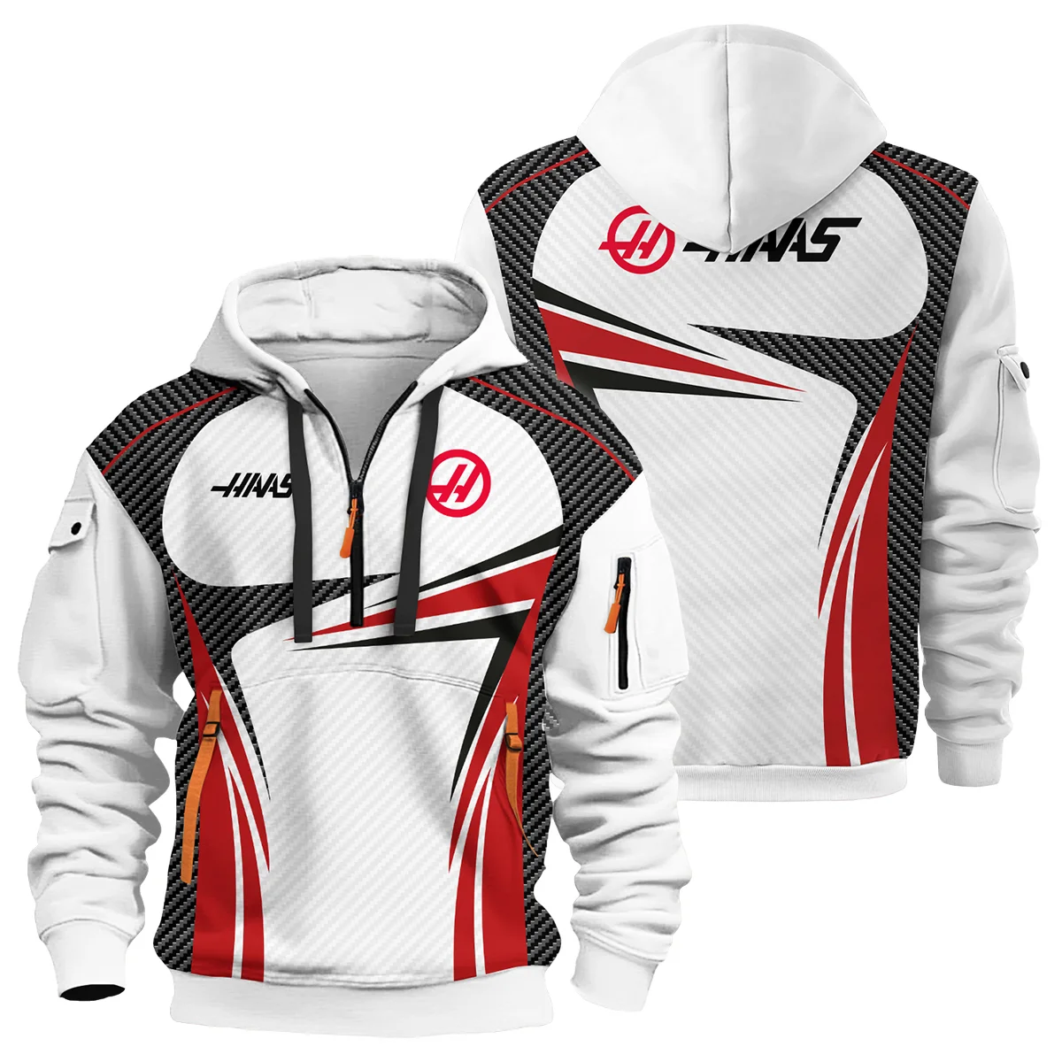 Haas F1 Team For Fans - Hoodie Half Zip BLVAF1031225A1HAASHDF