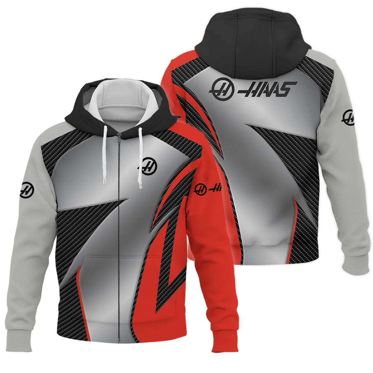 Haas F1 Team For Fans - Zipper Hoodie BLVAF1031225A2HAASZHD