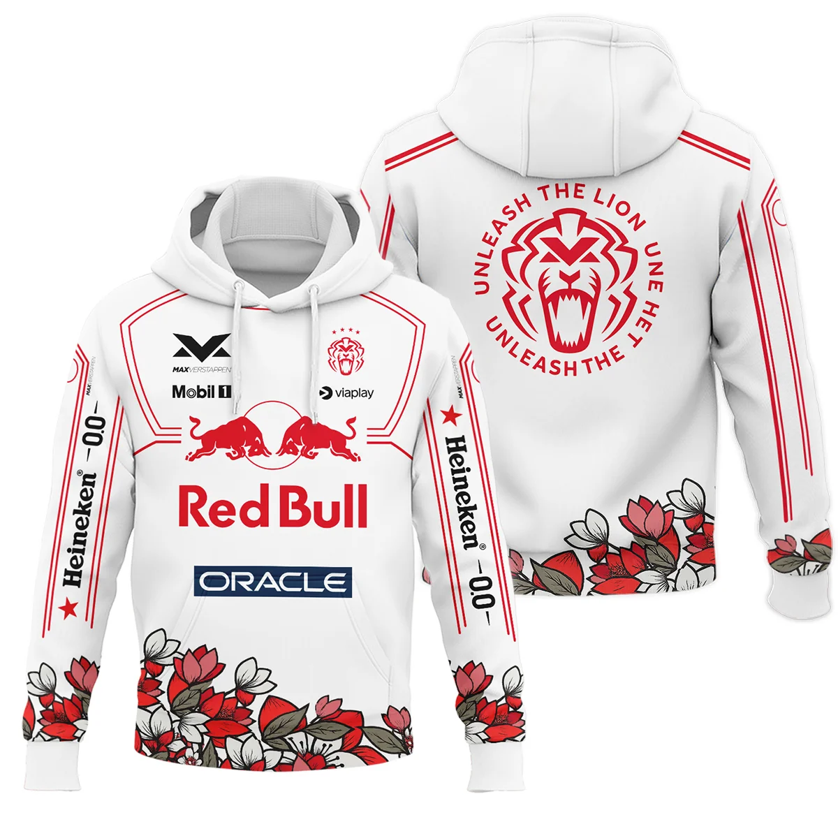 Japanese GP Unleash The Lion Max Verstappen Red Bull Racing F1 Hoodie BLVAMV281125A5HD - Trackside Outfit