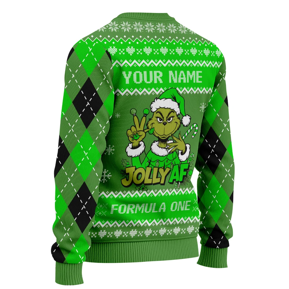 Jolly AF The Grinch Kick Sauber Formula 1 - Ugly Sweater BLVAF1220925A16KS - Image 5