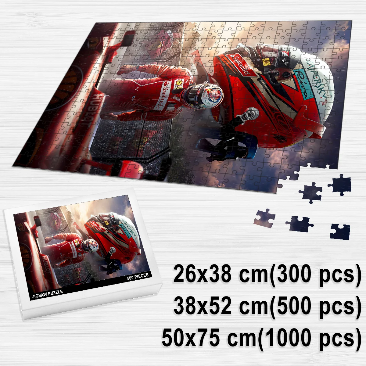 Alternative view of Kimi Raikkonen - Jigsaw Puzzle Game For F1 Fans BLF1PZ13