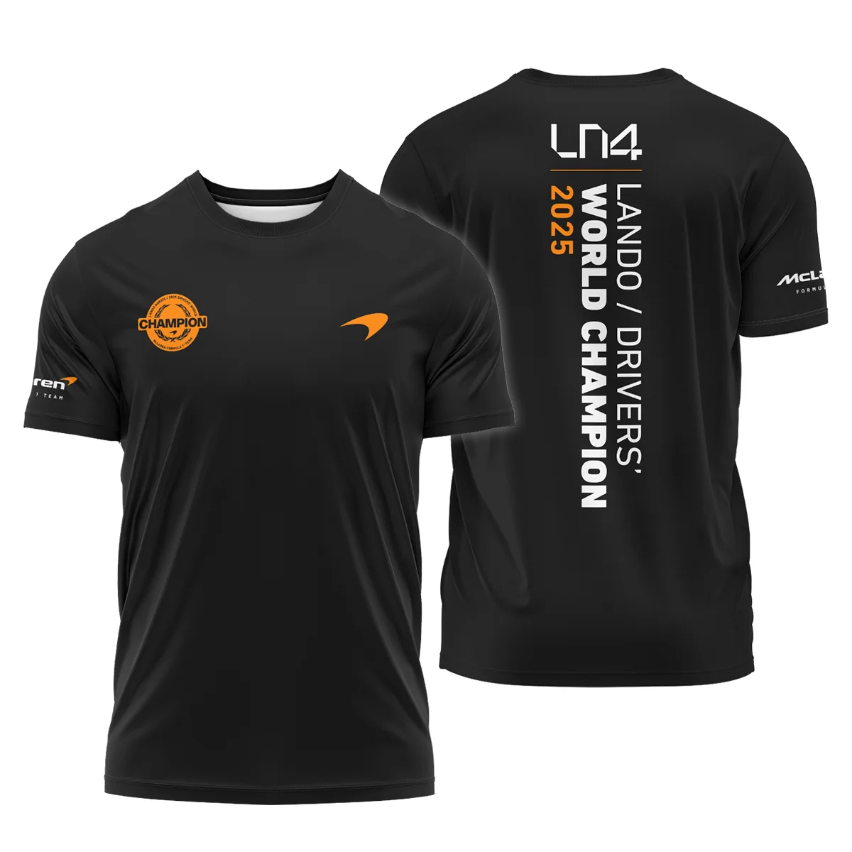 Lando Norris 2025 Drivers’ World Champion McLaren F1 Team T-Shirt BLVALN051225A3TS