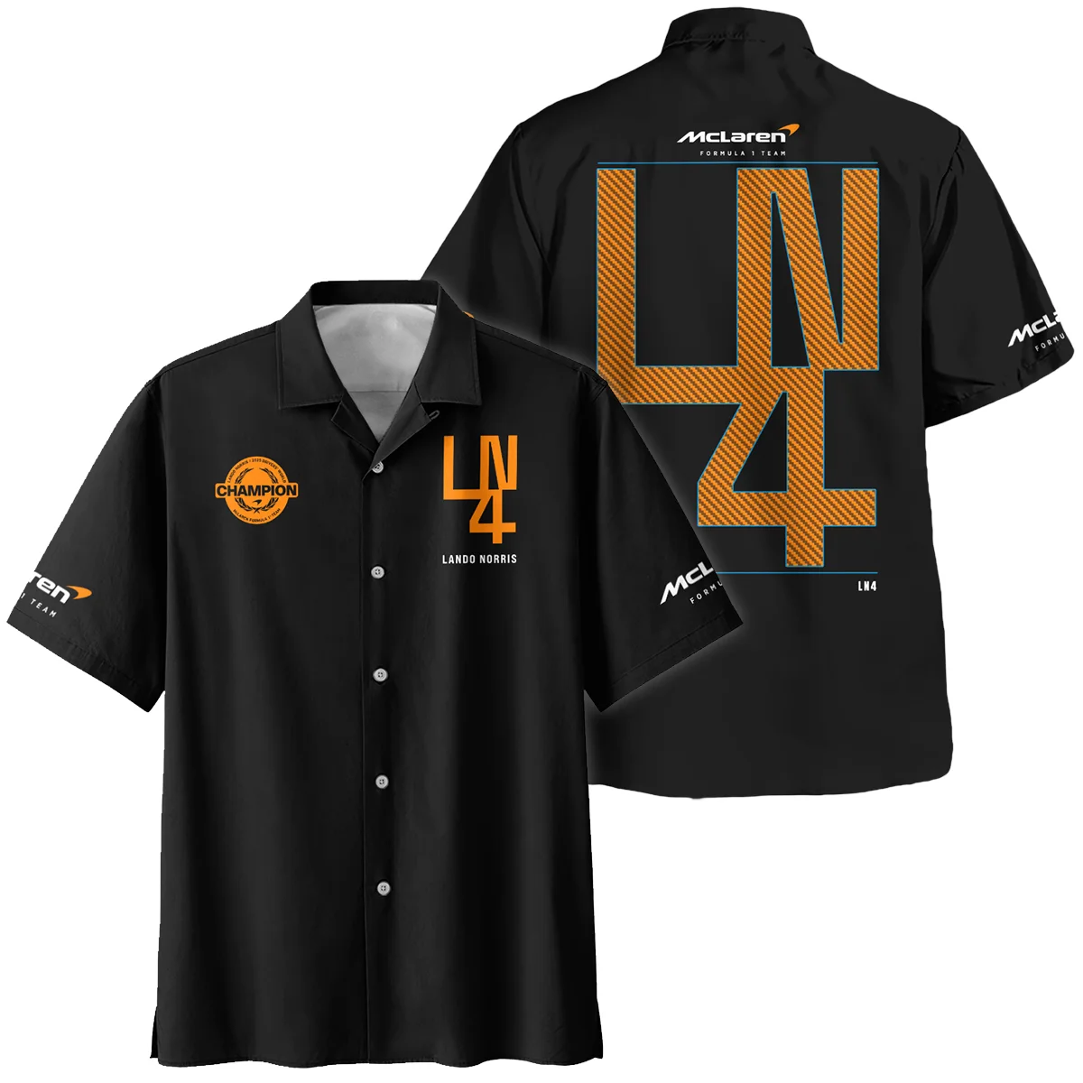 Lando Norris LN4 World Champion McLaren F1 Team Hawaiian Shirt BLVALN051225A8HW - Race Day Design