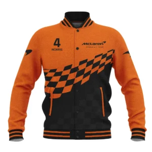 Alternative view of Lando Norris McLaren F1 Baseball Jacket BLMCL10425A1BJ
