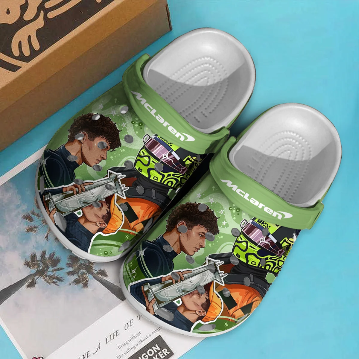 Lando Norris McLaren F1 Crocs - Waterproof Odor-resistant Antimicrobial BLMCL8425A10 - Image 2