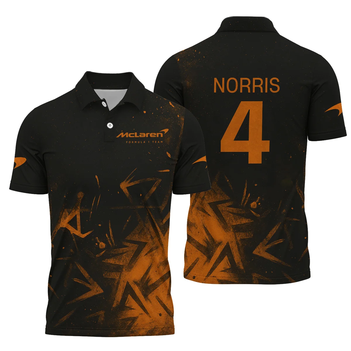 Lando Norris McLaren F1 Polo Shirt All Over Prints BLMCL3525A3NRPL