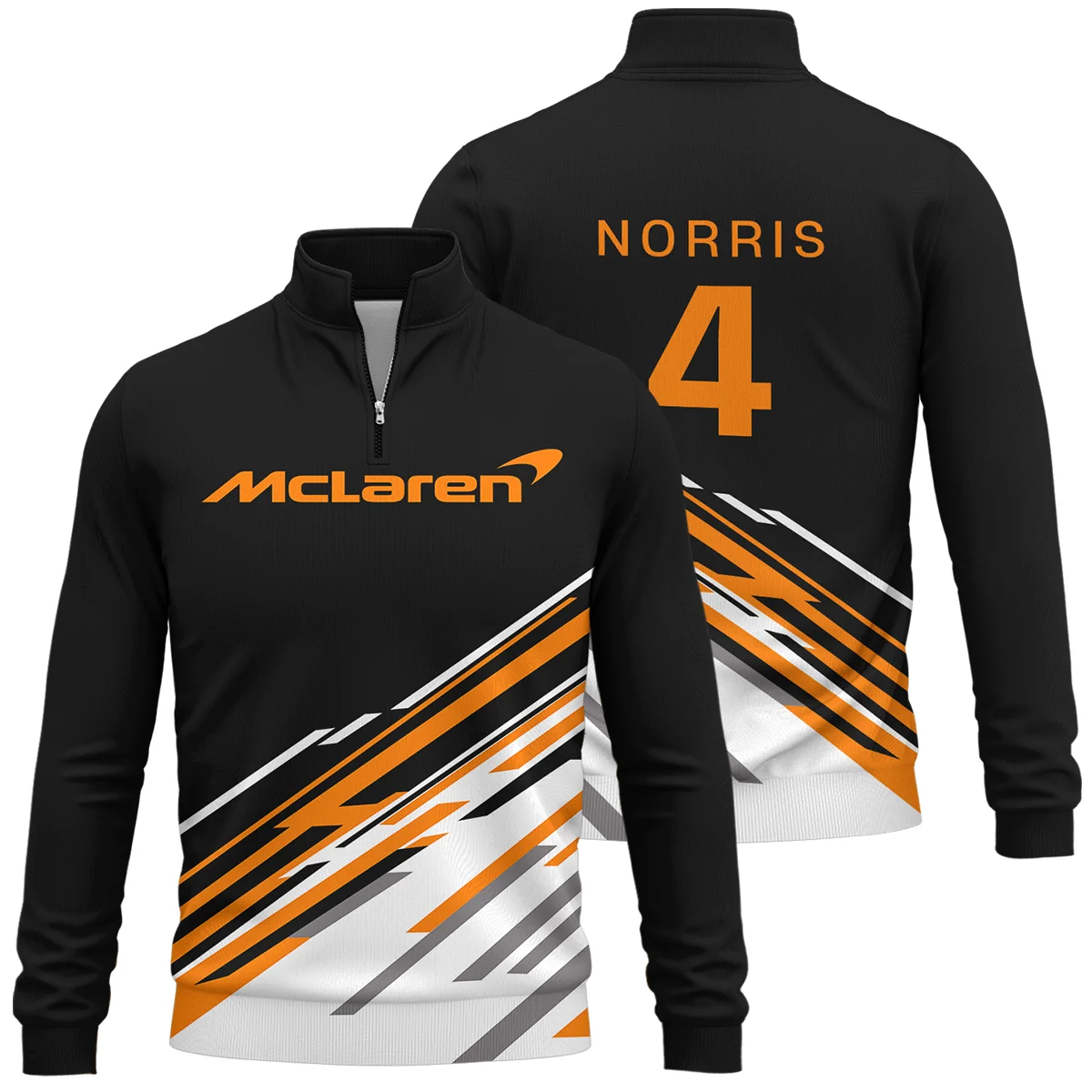 Lando Norris McLaren F1 Quarter-Zip Sweatshirt All Over Prints BLMCL10425A2QTZ
