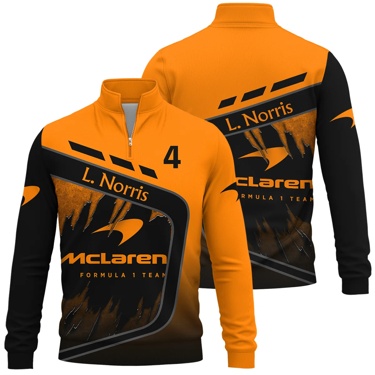 Lando Norris McLaren F1 Quarter-Zip Sweatshirt All Over Prints BLMCL3425A1QTZ