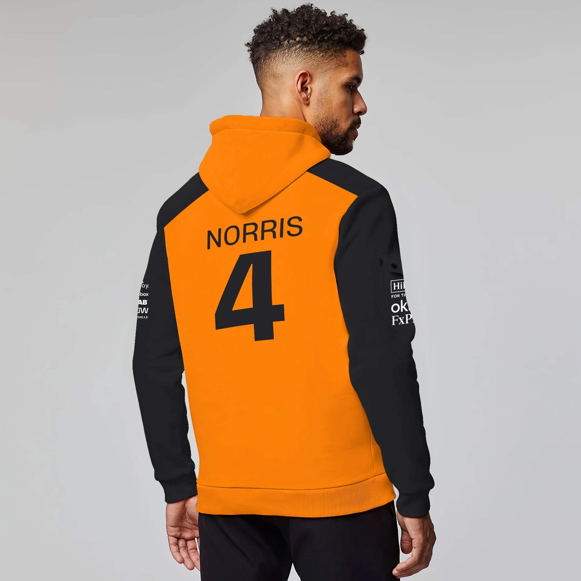 Lando Norris McLaren Formula One Logo Hoodie Half Zipper BLF1290325A1MCLHDF - Image 5