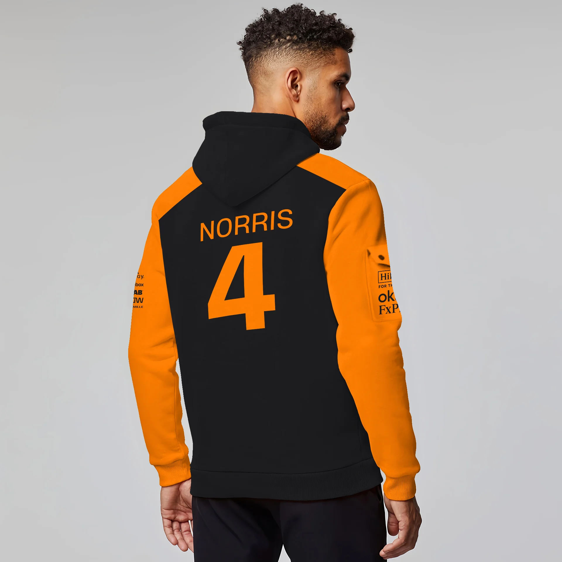 Lando Norris McLaren Formula One Logo Hoodie Half Zipper BLF1290325A2MCLHDF - Image 5