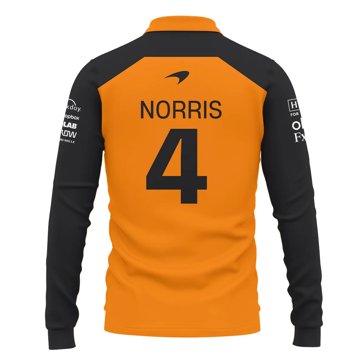 Lando Norris McLaren Formula One Logo Long Polo Shirt BLF1290325A1MCLLPL - Image 3