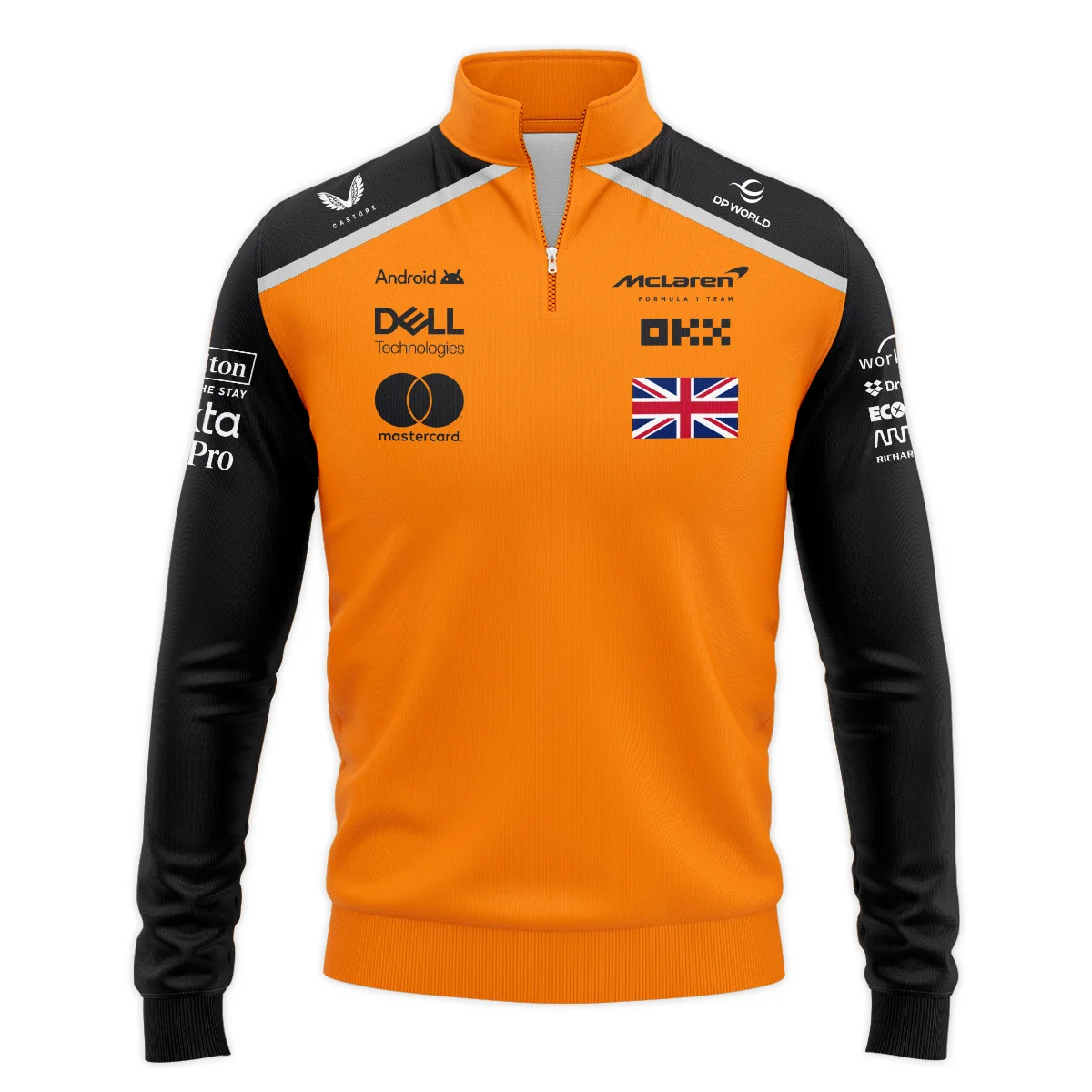Lando Norris McLaren Formula One Logo Quarter-Zip Sweatshirt BLF1290325A1MCLQZS - Image 2
