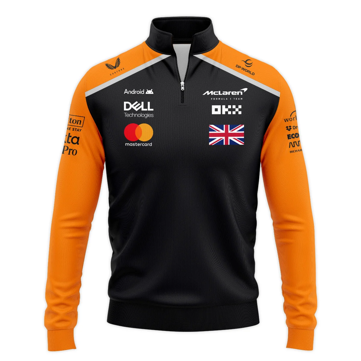 Lando Norris McLaren Formula One Logo Quarter-Zip Sweatshirt BLF1290325A2MCLQZS - Image 2