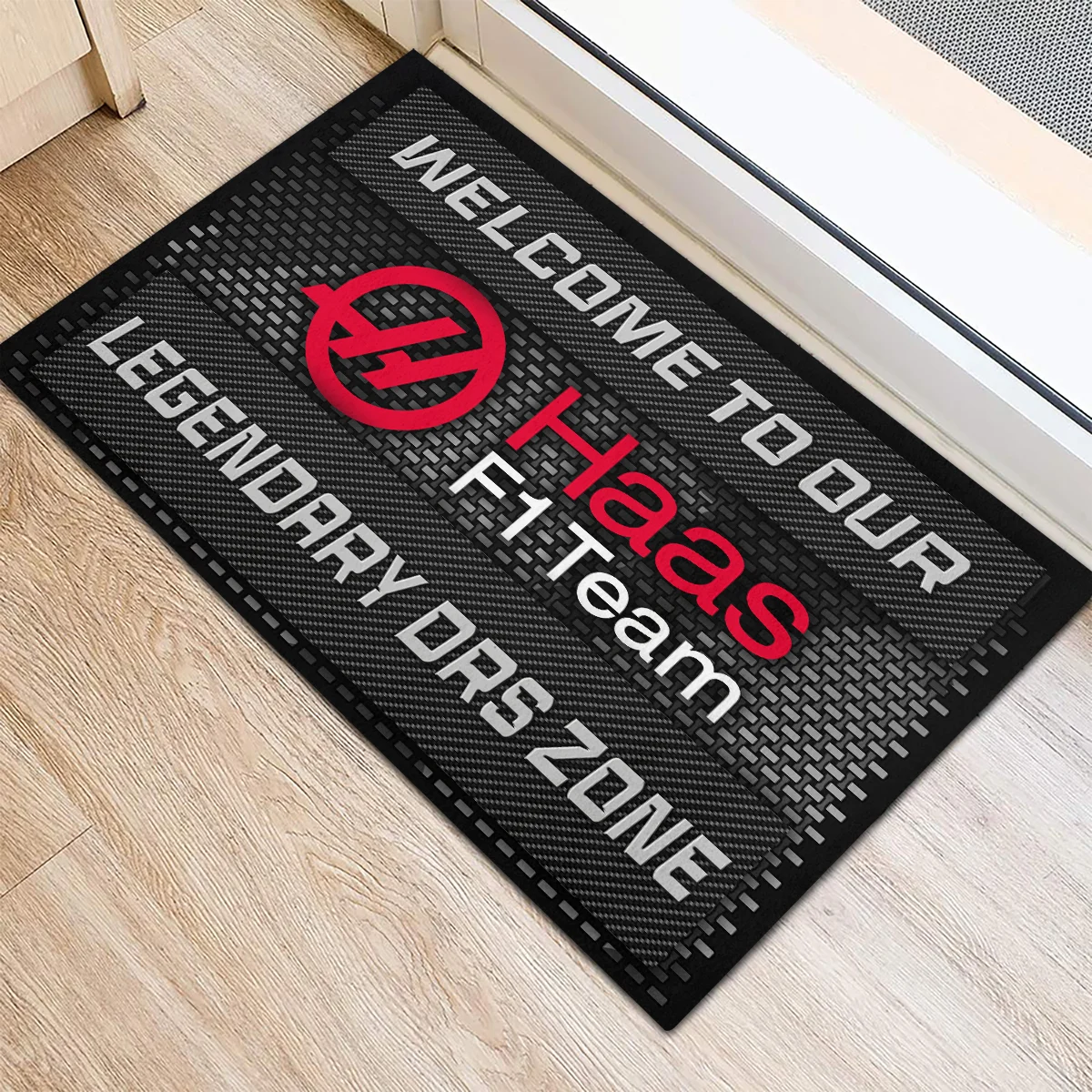 Legendary DRS Zone Haas F1 Rubber Base Doormat - All Over Print BLF1139A3HAAS - Image 3