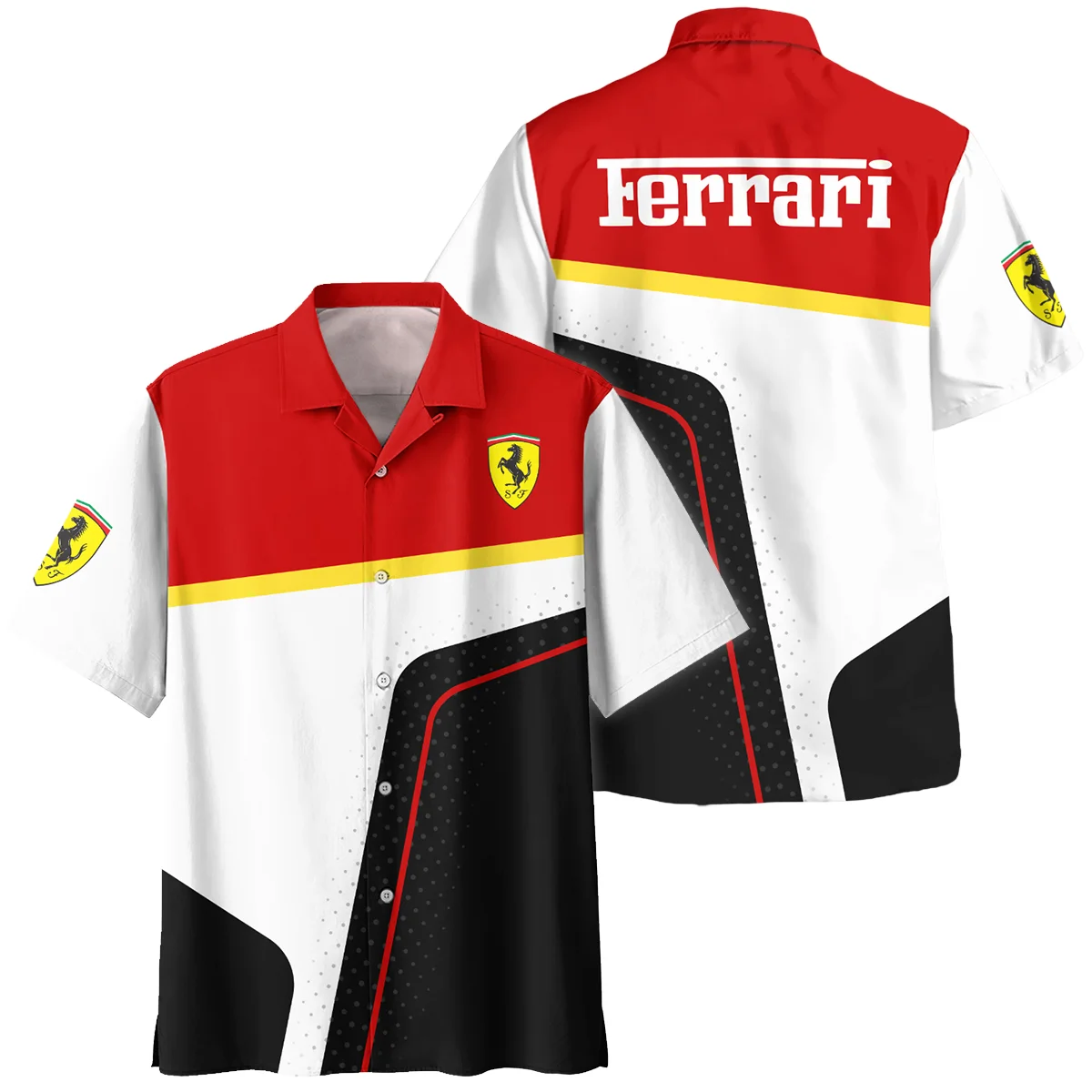 Limited Edition Ferrari F1 Hawaiian Shirt BLFRR15925A1HW - Formula Racing Apparel