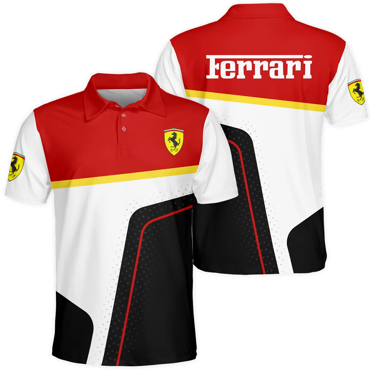 Limited Edition Ferrari F1 Polo Shirt BLFRR15925A1PL - Race Day Design