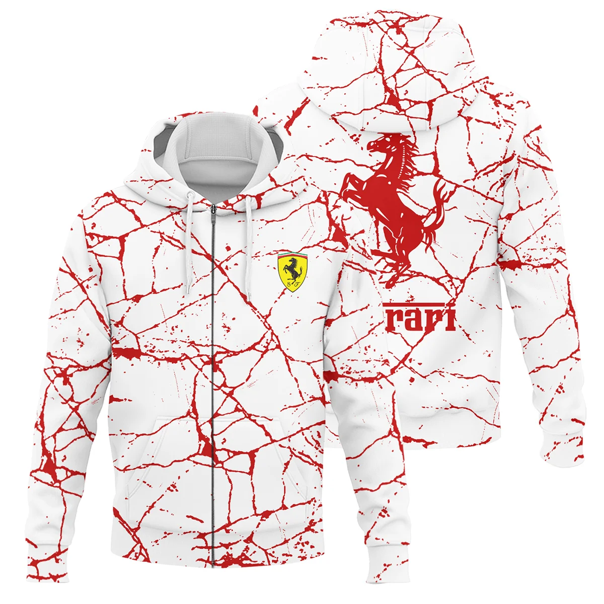 Limited Edition Ferrari F1 Zipper Hoodie BLFRR15925A2ZHD - Trackside Outfit