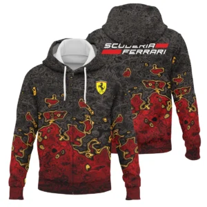Limited Edition Ferrari F1 Zipper Hoodie BLFRR15925A3ZHD - Race Day Outfit