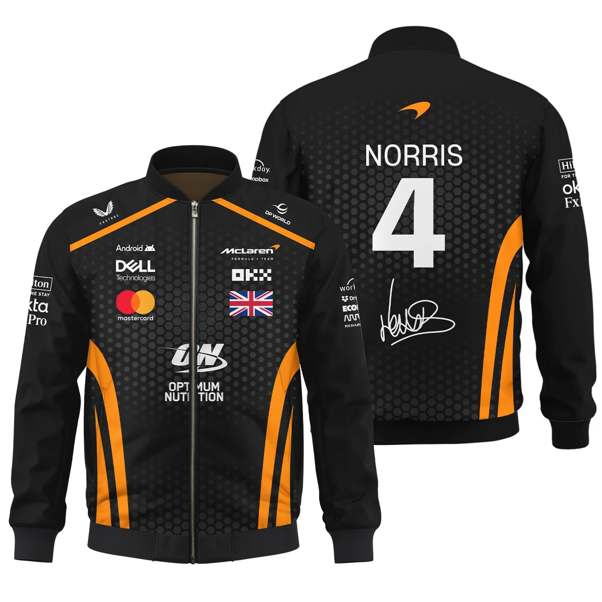 Limited Edition Lando Norris McLaren F1 Team - Bomber BLNR14925A1BB - Formula Racing Apparel