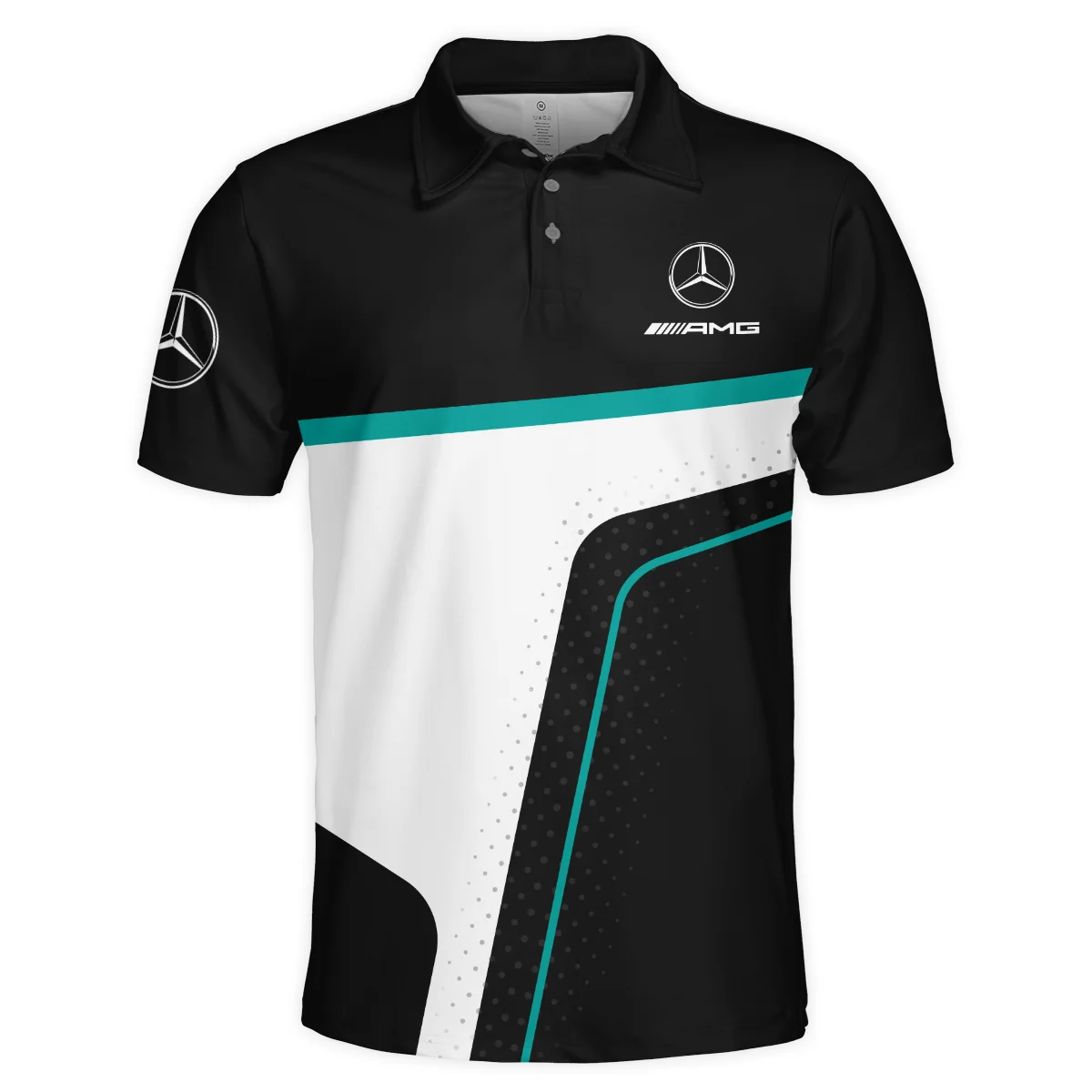 Alternative view of Limited Edition Mercedes-AMG Petronas F1 Polo Shirt All Over Prints BLMER6525A5PL