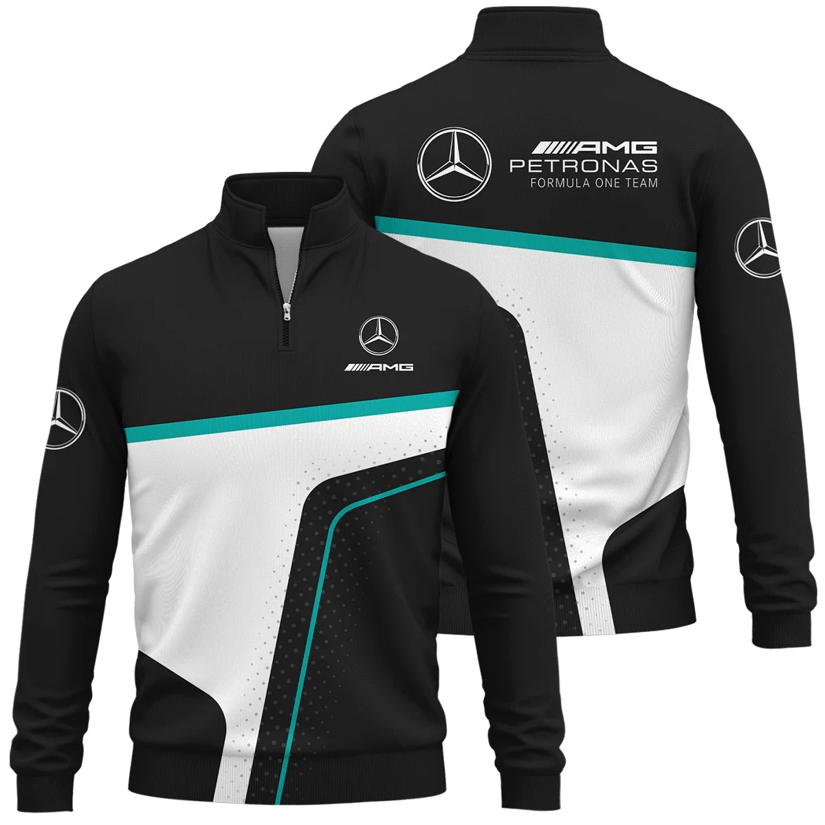 Limited Edition Mercedes-AMG Petronas F1 Quarter-Zip Sweatshirt All Over Prints BLMER6525A5QTZ