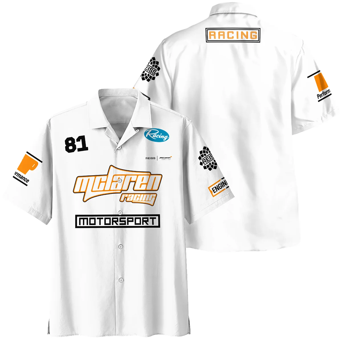 Limited Edition Oscar Piastri Reiss x McLaren - Hawaiian Shirt BLOP31125A1HW - F1 Fan Gear