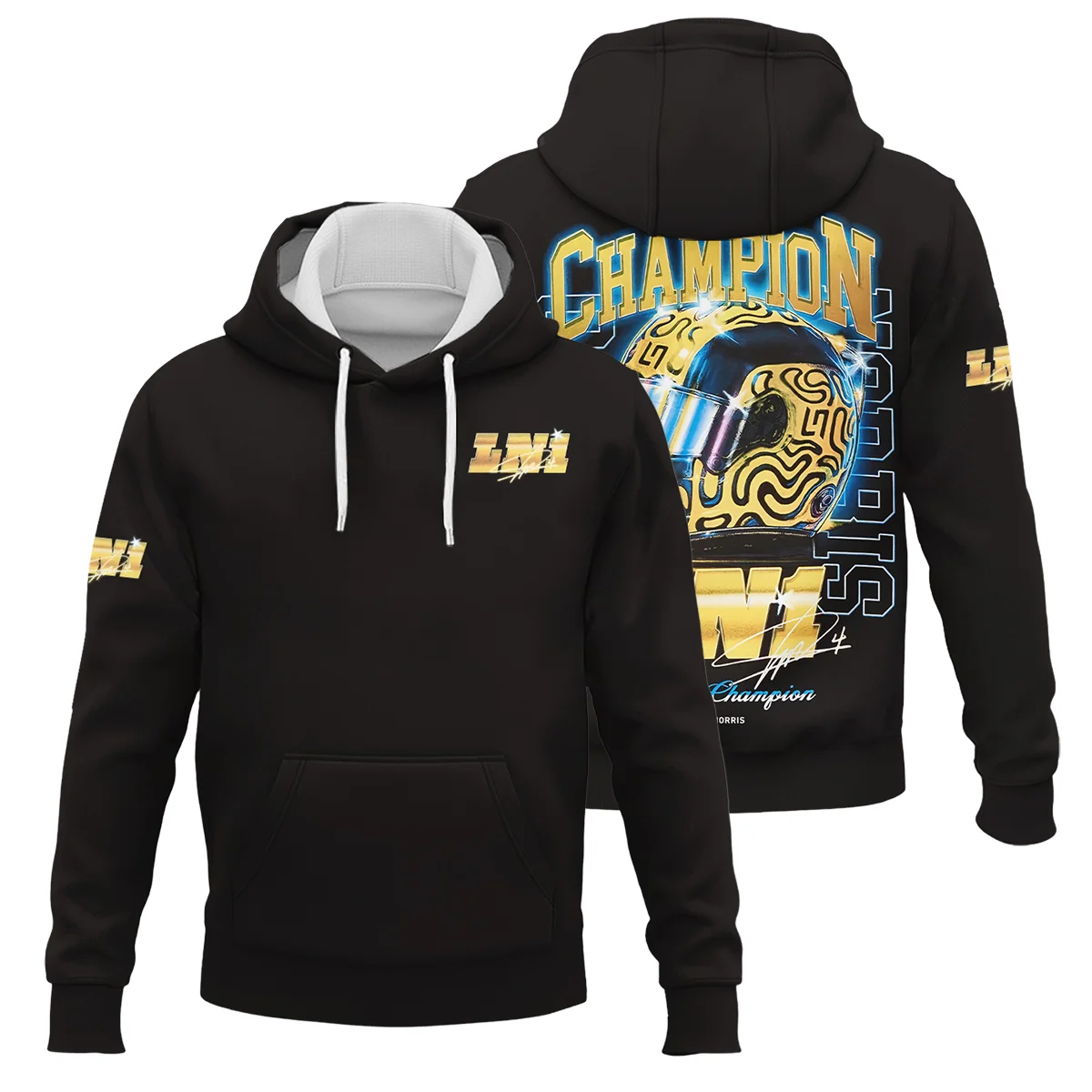 LN1 World Champion Lando Norris Hoodie BLVALN051225A10HD - Pit Lane Clothing