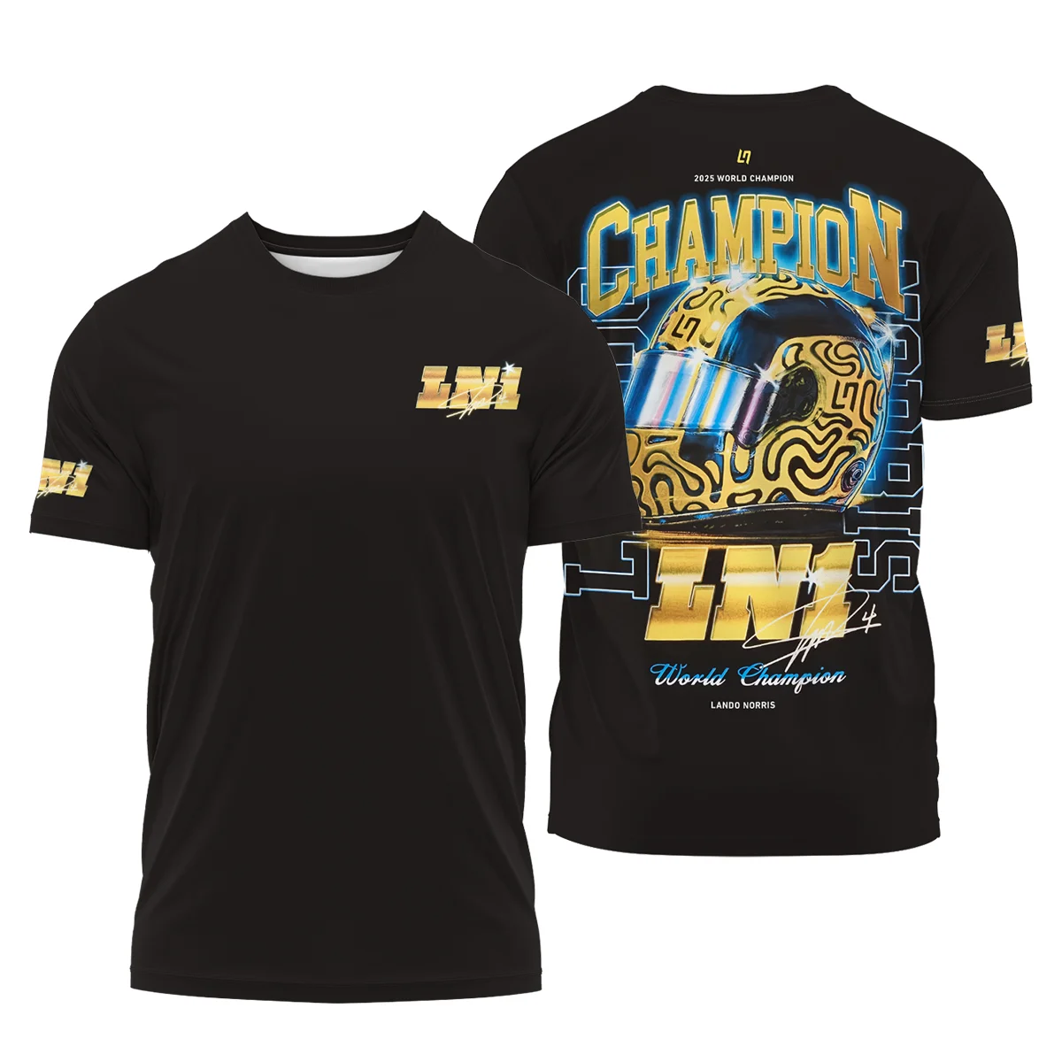 LN1 World Champion Lando Norris T-Shirt BLVALN051225A10TS - Race Day Outfit