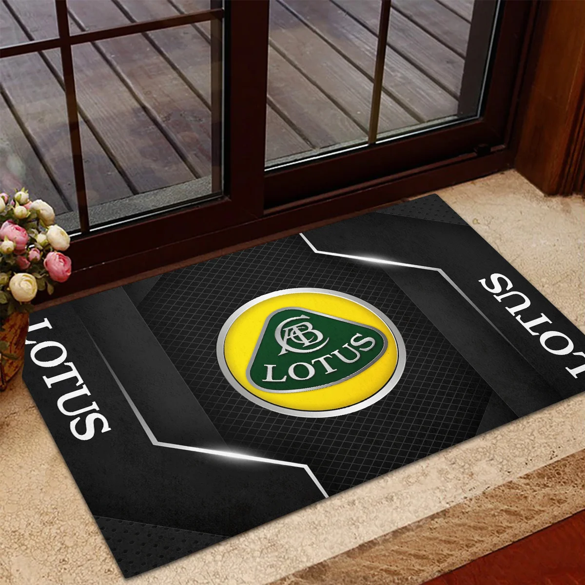 Lotus F1 Rubber Base Doormat - All Over Print BLF1139A7LT