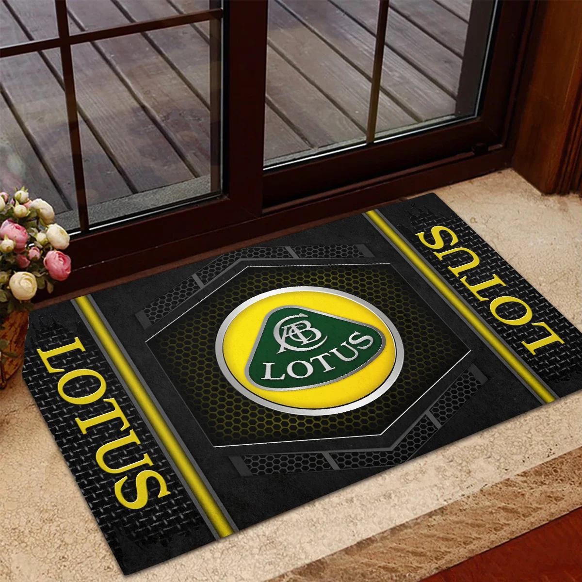 Lotus F1 Rubber Base Doormat - All Over Print BLF1139A8LT