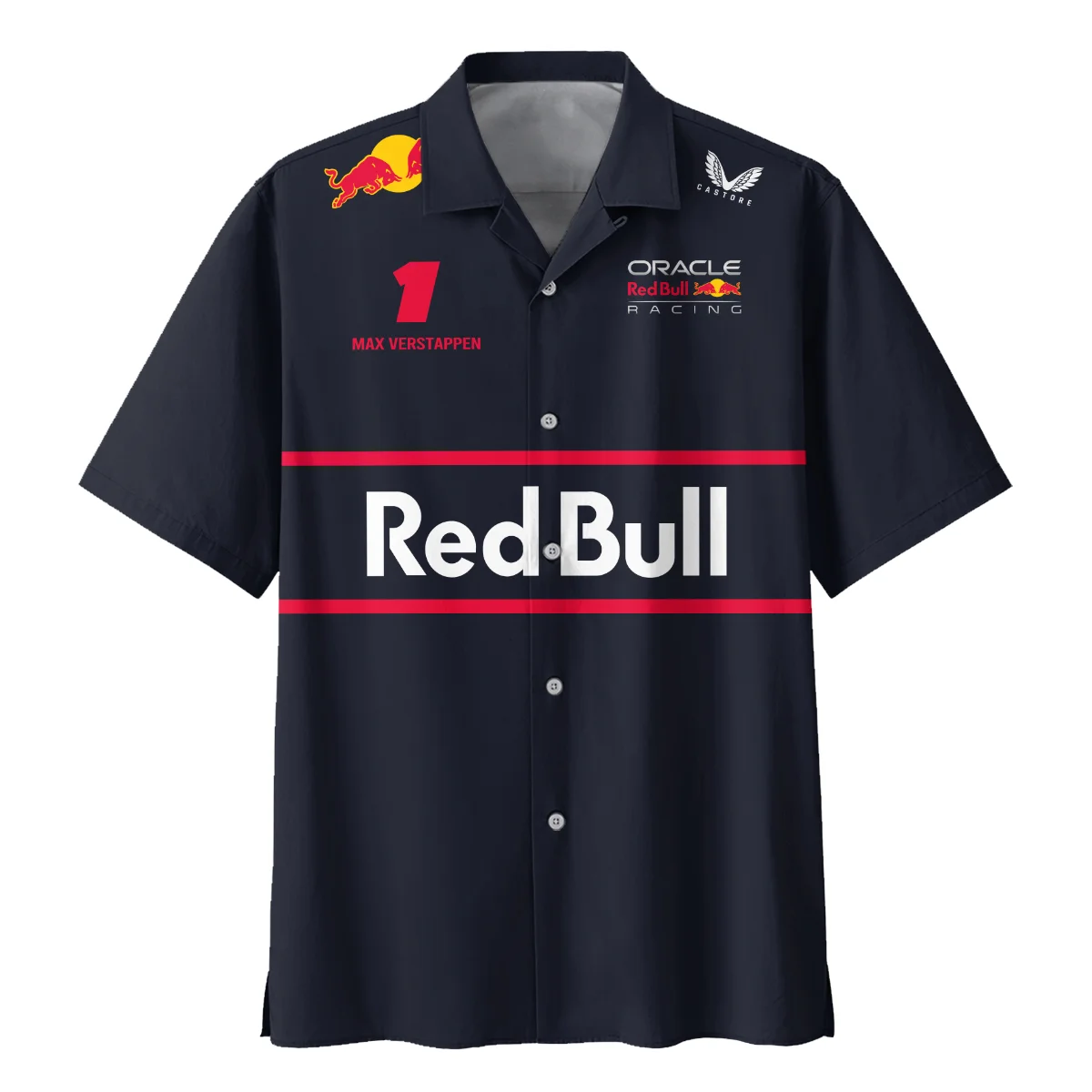 Alternative view of Max Verstappen Red Bull Racing F1 Hawaiian Shirt All Over Prints BLRBR10525A1HW