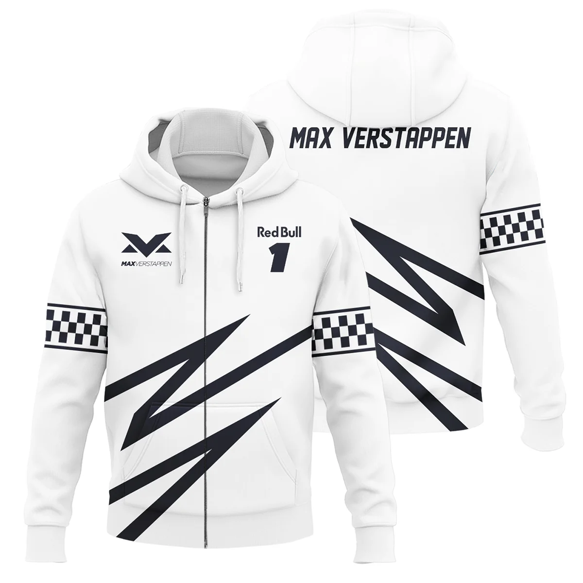 Max Verstappen Red Bull Racing F1 Zipper Hoodie BLRBR20525A1ZHD