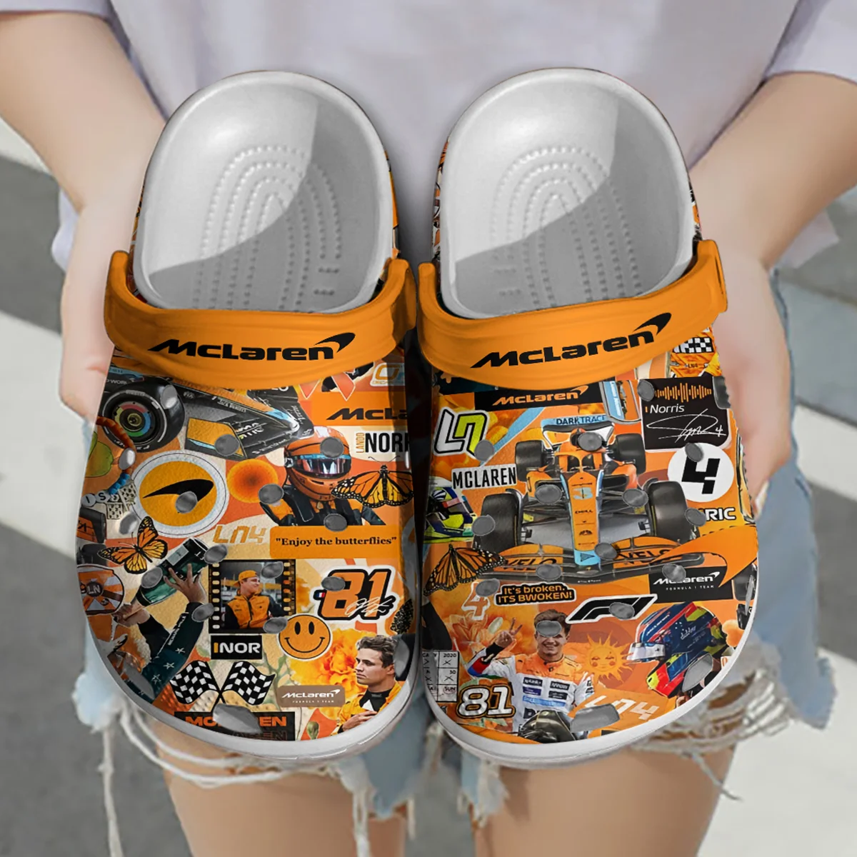 McLaren F1 Crocs - Waterproof Odor-resistant Antimicrobial BLMCL8425A16 - Image 3