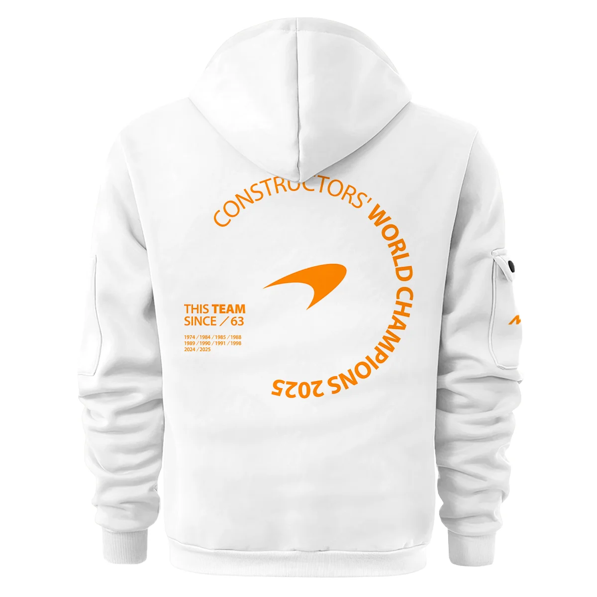 McLaren F1 Team 2025 Constructors' Champions Hoodie Half Zip BLMCL51025A4HDF - Image 3