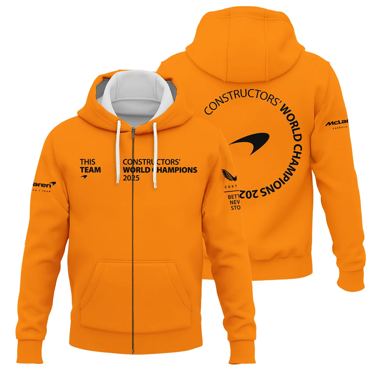 McLaren F1 Team 2025 Constructors' Champions Zipper Hoodie BLMCL51025A2ZHD