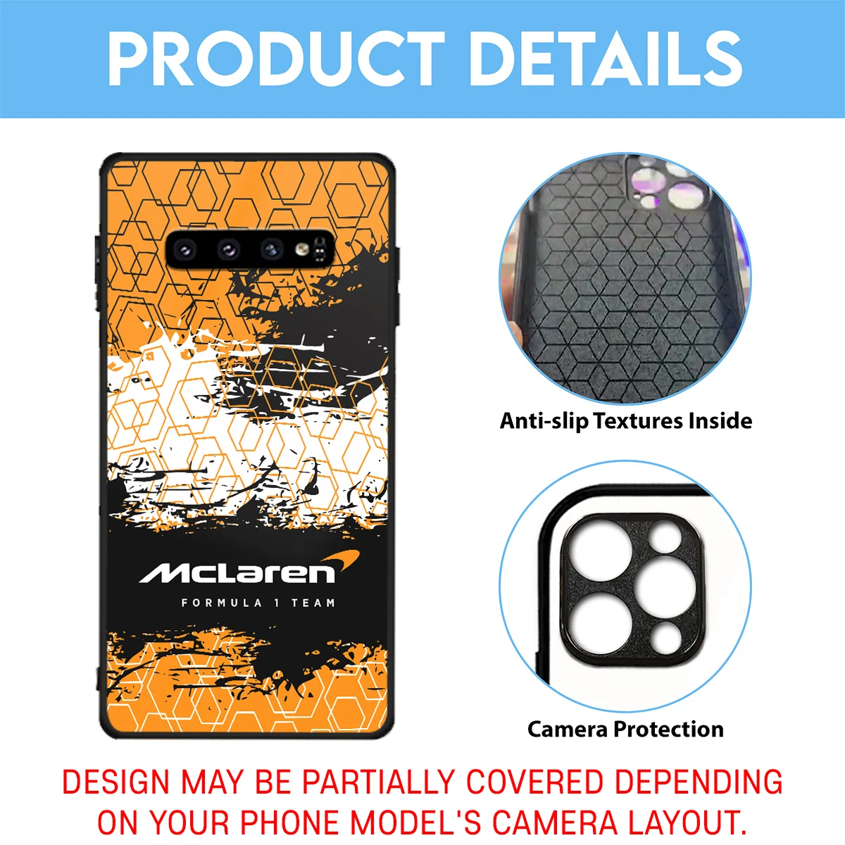 McLaren F1 Team Phone Case - Dustproof, Scratch & Shock Resistant - BLMCL2625A10 - Image 3