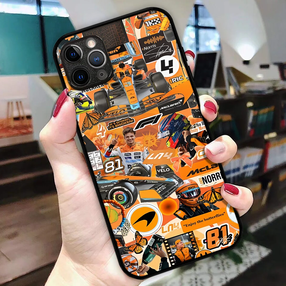 McLaren F1 Team Phone Case - Dustproof, Scratch & Shock Resistant - BLMCL2625A16