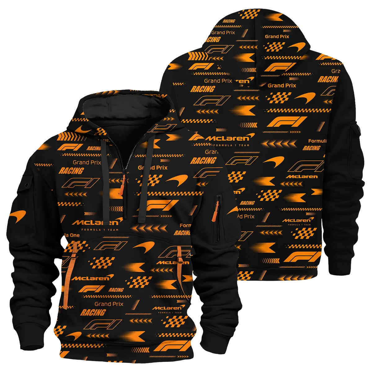 McLaren Pattern F1 Racing - Hoodie Half Zip BLMCL191025A2HDF