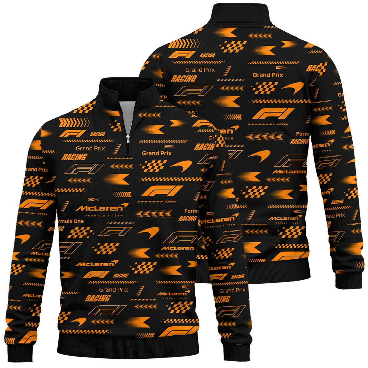 McLaren Pattern F1 Racing - Quarter-Zip Sweatshirt BLMCL191025A2QZS